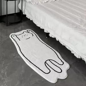 [룽스_6818]욕실매트 귀여운고양이 발매트 러그 욕실