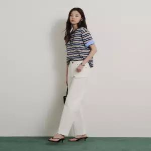[백화점 정품] 빈폴 25SS [FW26][Essential] 스트레이트 데님 팬츠 - 화이트 BF6821E911