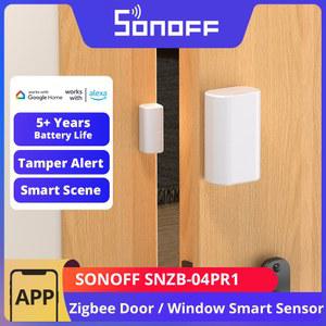 SONOFF SNZB-04PR1 Z gbee3.0 도어/창문 센서 변조 감지 알림 로컬 스마트 씬 제어 Z gbee 허브를 통해 Alexa 및 Google Home과 연동