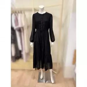 한정수량 플라스틱아일랜드 핀턱 포인트 티어드 원피스 PR3WO401 2820580