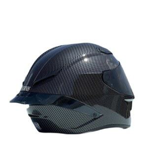 단일 렌즈 풀 페이스 안전 오토바이 헬멧 Casco DOT 승인 검은 탄소 섬유 헬멧 남여 레이싱 모토크로스 헬멧