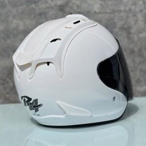 여성용 오토바이 하프 헬멧 라이트 일체형 마운틴로드 하프 맨 헬멧 Casco Casque Ram4 밝은 흰색 헬멧