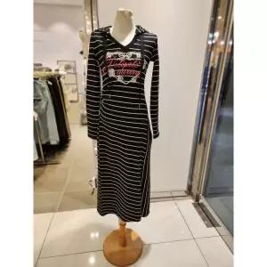 한정수량 에고이스트] V넥 후드 프린팅 원피스 ES2OOP51 2820264