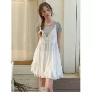 RE L Siena lace layered dress (white) 2370469