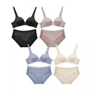 PLAYTEX [4PACK] 노와이어 시크릿밴드 브라팬티 2360002