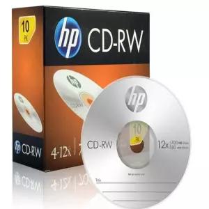 있을유 HP MEDIA CD-RW 4-12X 700MB (1P 슬림 케이스) 10장 데이터저장