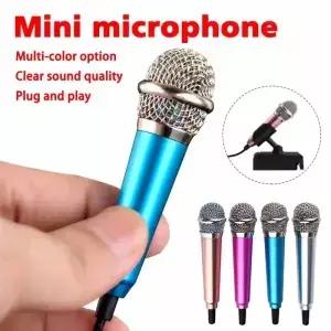 미니 마이크 3.5mm 휴대용 노래방 올인원 이어폰 스테레오 유선 헤드폰 인이어 헤드셋 노래 장치