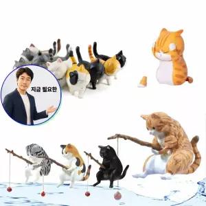지금 필요한 장식 반려 냥이 피규어 고양이 고양이소품 소품 동물 3종 캐릭터
