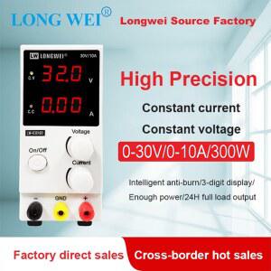 Longwe K3010D 3LED 30V 60V 5A 10A 규제 DC 전원 공급 장치 조정 가능한 실험실 벤치 전압 조정기 안정기 스위치
