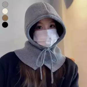 D 니트 바라클라바 고급 후드 넥워머 남여공용 겨울모자 방한 목도리 프리 바라클라바