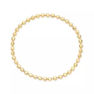 [비앤비골드] 14K 심플 컷팅 팔각볼 열송이 체인실반지0.8mm IRR37420