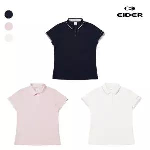 아이더 택가 99000원 여성 에센셜 벤트 반팔 폴로 아이스 티셔츠 여자카라티