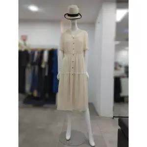 한정수량 SI 브이넥 셔링 티어드 원피스 SMO1125370BEL 2820910