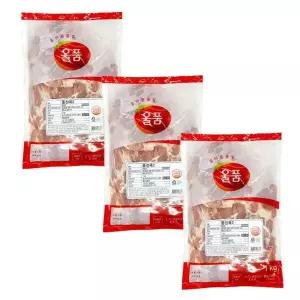 올품 냉장 국내산 닭다리살 (정육2) 1kg x 3개