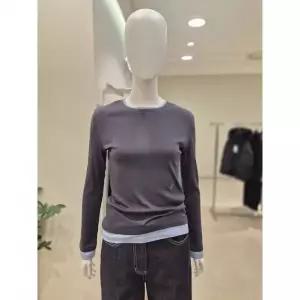 한정수량 S219 레이이드 배색 티셔츠 NJW6SE219 2821562