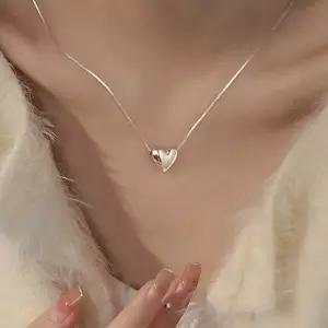 여성 우아한 실버 레이어드 목걸이 패션 쥬얼리 데일리 액세서리 선물용 A7CE8