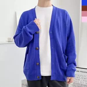 [파파브로]남성 오버핏 브이넥 니트 가디건 DM-CA-Q2LOTT1022