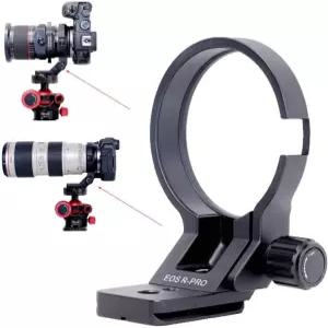 EF-EOS R 마운트 변환 어댑터 링과 호환되는 iShoot 렌즈 칼라 삼각대 기본 모델 지지 홀더 브래킷 하단은