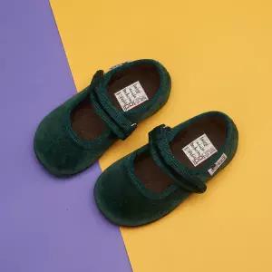 [롯데백화점]불라디 [불라디] 여아구두 키즈 벨벳메리제인 1800 다크그린 VU1800J3GD by 트래드후스