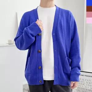 [하프클럽/모로엠]남성 오버핏 브이넥 니트 가디건 DM-CA-Q2LOTT1022
