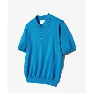 YALE 예일 수피마 코튼 반팔 폴로 니트 오션 블루 627694