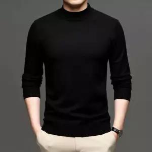 [모로엠]남성 반폴라 무지 겨울 니트 티셔츠 ON-KNK-QWFM1EU7