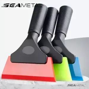 SEAMETAL 비 스크래치 부드러운 실리콘 핸디 스퀴지 자동차 워터 윈도우 와이퍼 스노우 클린 스크래핑 도구