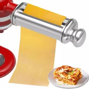 모든 KitchenAid 스탠드 믹서용 파스타 롤러 8단계 두께 조절이 가능한 전기 반죽 스테인리스 스틸 페커