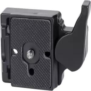Manfrotto 323(신버전)용 특수 어댑터가 포함된 Konsait Black Camera 323 퀵 릴리스 플레이트 (200PL-14)