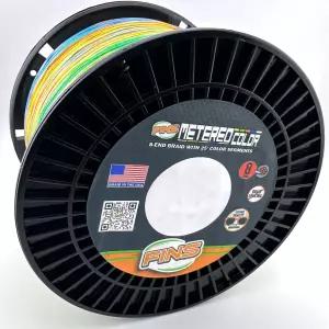 핀 미터드 꼬임 낚시줄 8가닥 색상 구분 트롤링