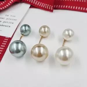 3.7cm 패션 더블진주 브로치핀 핀 스카프 옷핀 골고정핀 수선핀 진주옷 허리조절핀 벌어짐 드레스 가슴