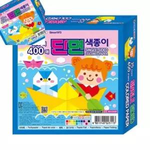 종이나라 단면색종이 20색 400매 15x15cm 갑 30개입 색상혼합 학습도구 단면형 유아미술 2470696 J