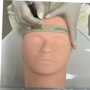 눈썹문신 미용 실리콘 얼굴 마네킹 3D 23cm