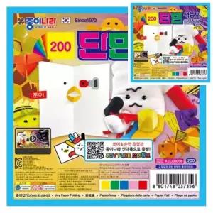 종이나라 200 단면색종이 5색 5매 15x15cm 36갑 박스 1 800개입 DIY만들기 색종이세트 아동미술재료 색지 2