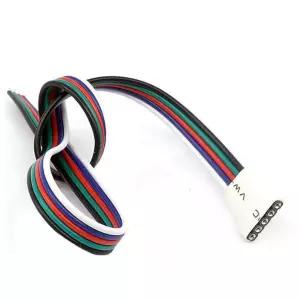 전선 커넥터 5핀 RGB LED 조명 연결 연장선 30cm 1P [AWR963]