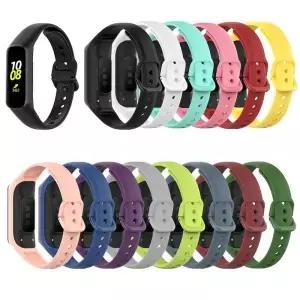 삼성 Gxy Fit 2 SMR220 용 실리콘 스트랩 Watchband 스마트 시계 팔찌 밴드 교체 스포츠