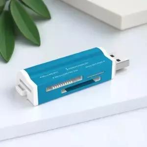 고속 USB 2.0 카드 리더기 ( SD SDHC TF MMC MS DUO M2 메모리 스틱 지원) 올인원 멀티 슬롯 어댑터