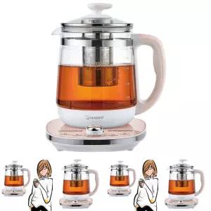 조그셔틀 멀티 포트 1.8L HV-5019TPJ/무선주전자/전기티포트/유리주전자/유리티포트/내열유리주전자