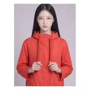 샤트렌레드 밑단 스트링 포인트 숏 바람막이 점퍼 HCBMJP208