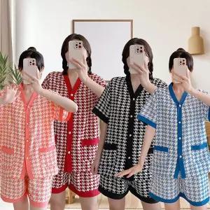 패턴 홈파자마 셋업 SIS823 피치 홈 여성 이지 주니어 슬립 신상 실내복 언더 울트라 가을 남성용