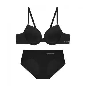 CODES COMBINE INNERWEAR 쉘론 멀티사이즈 퓨징 브라 햄팬티 세트_블랙 2383669