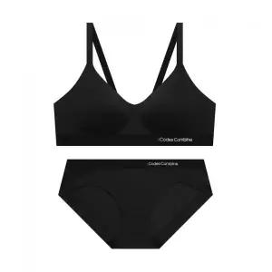 CODES COMBINE INNERWEAR 컴포트 쉘론 노와이어 브라팬티 세트_블랙 2383710