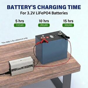 Lifepo4 고속 충전기, LFP 에너지 저장 장치, 태양 다리미 인산염 RV 배터리 셀 스마트 3.65 볼트, V 20A,