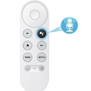 G9N9N Google Chromecast 4K Snow 스마트 TV 스틱 리모컨과 호환되는 교체 음성 원격 제어