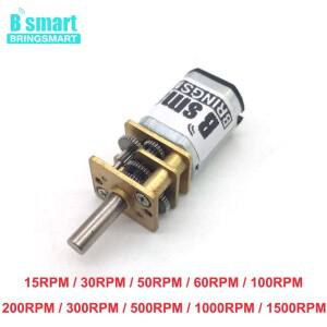 N20 DC 기어 모터 3V 6V 12V 15-1500RPM 역방향 박스 CW 제어 저소음 전기 장난감 DIY 맞춤형