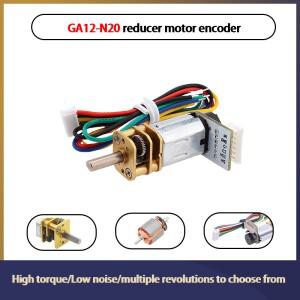 GA12 N20 인코더 DC 12V 6V 5V 3V 미니 마이크로 메탈 기어 모터, 하이 토크 30-4000RPM 7PPR 홀 센서