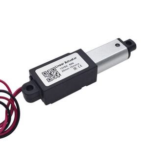 DC 12V 미니 전기 선형 액추에이터 10/15/20/25mm 스트로크 마이크로 푸시로드 퍼터 30N 60N 100N 모터 컨