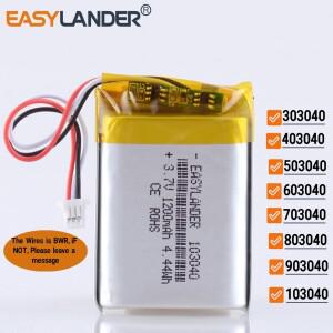 JST1.0mm 3Pin 3.7V 303040 리튬 Lipo 이온 폴리머 배터리