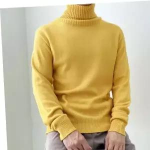 남성 겨울 데일리 빅사이즈 베이직 목폴라 니트 티셔