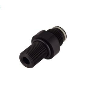 고압 피팅 스트레이트 커넥터, 입력 Draad M18x1.5 콘센트 G1/2-14 공압 부품 액세서리, 알루미늄